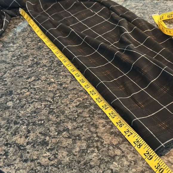 Vanilla star slouchy trousers black brown plaid NWT 7/28 - Picture 12 of 13